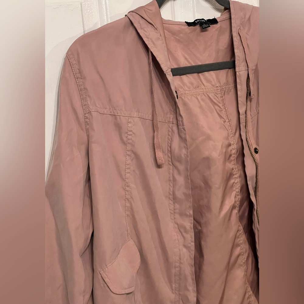 Women’s Lightweight Hooded Jacket Full Front Zipping & Buttons Size Large GUC - Picture 4 of 13